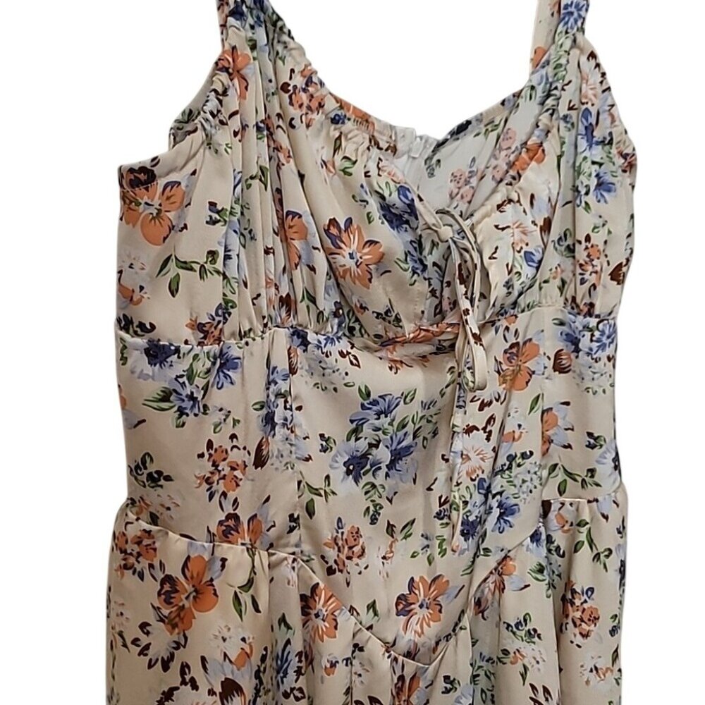 Floral Sleeveless Shein Curve Tunic Dress 3XL Lightweight Beige Multicolor - Picture 8 of 11